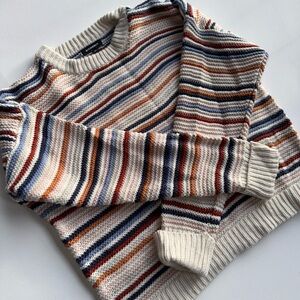 525 America Women’s Cream and Multicolor Knit Sweater, Size S